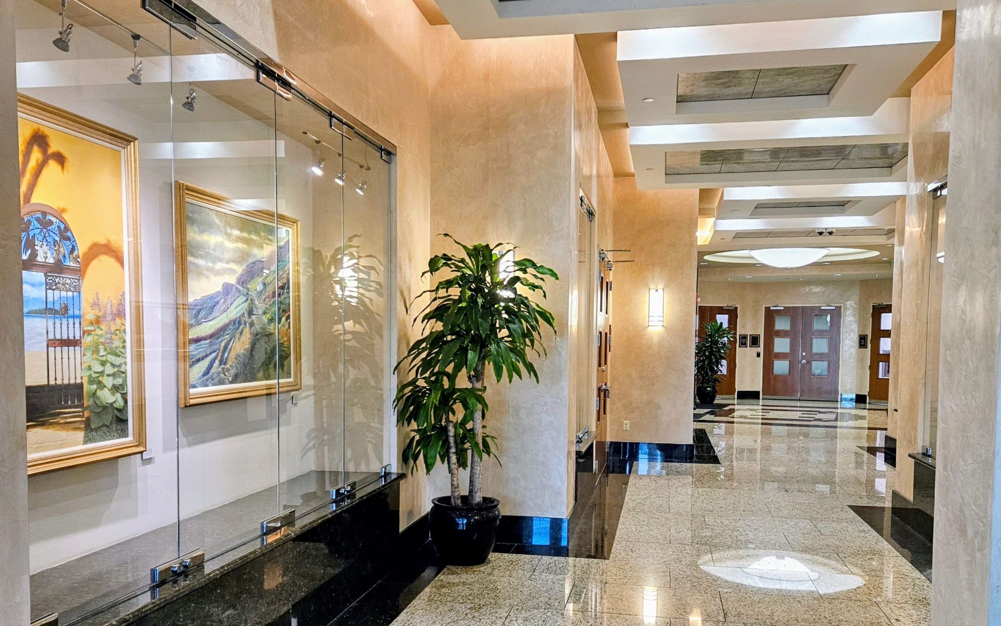 Clean Office Building Lobby