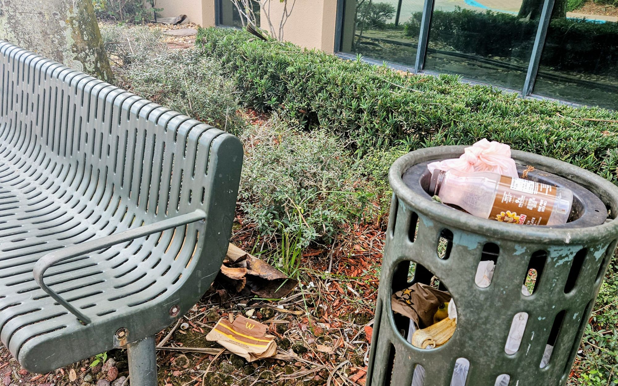 Outside Trashcan