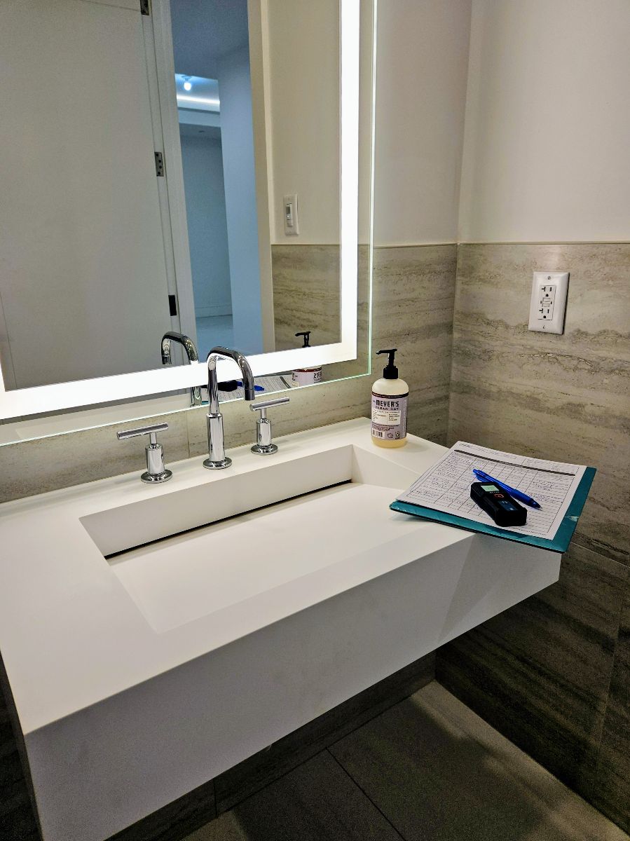 Bathroom With Checklist