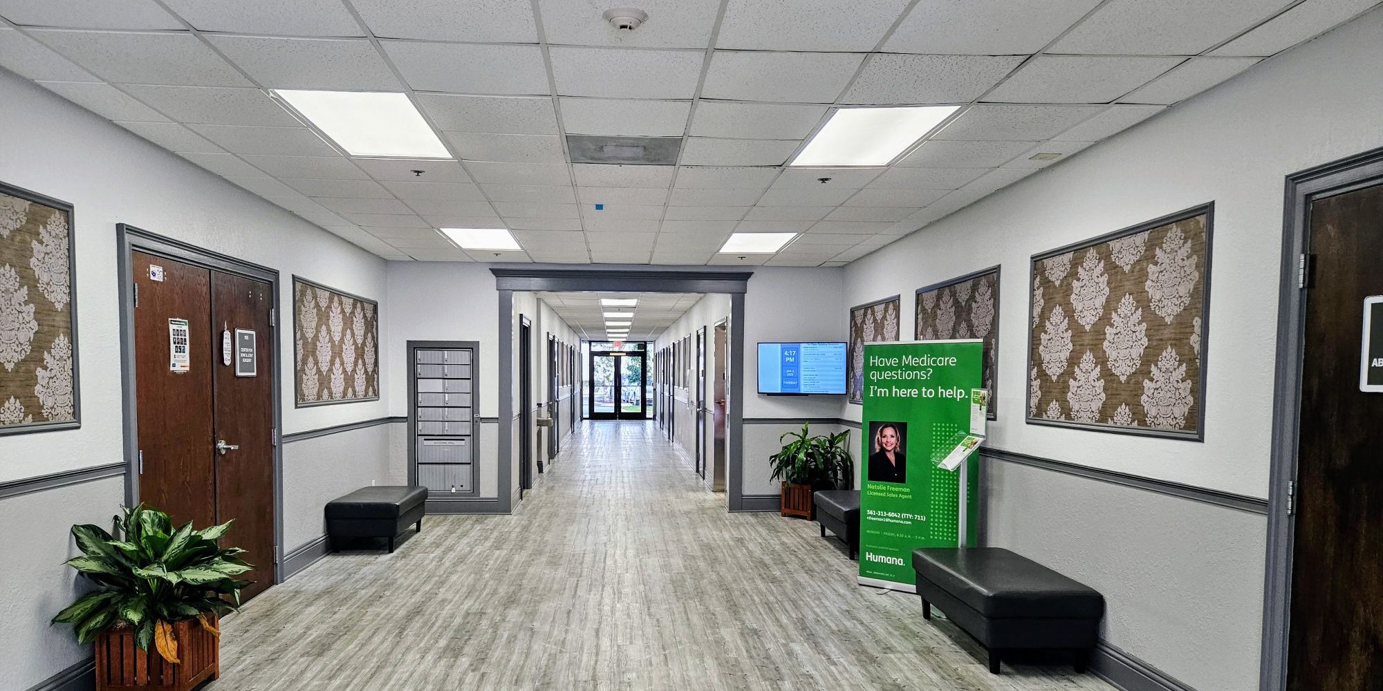 Clean Ish Older Medical Building Hallway